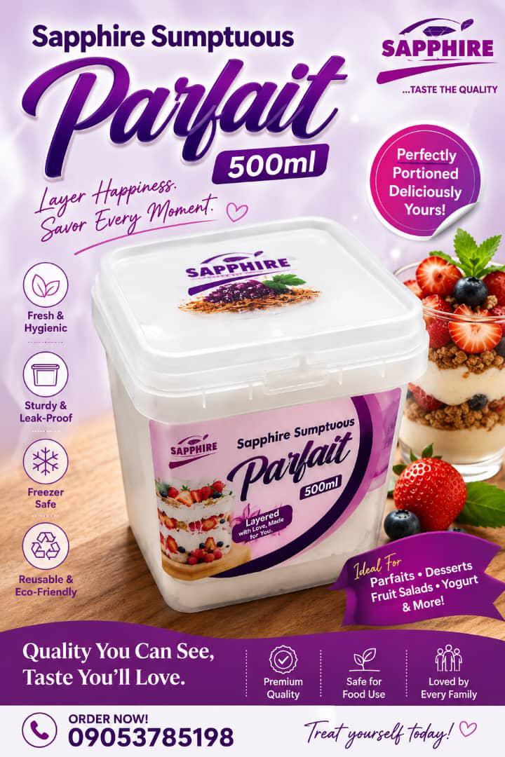 Sapphire Sumptuous Parfait 500ml